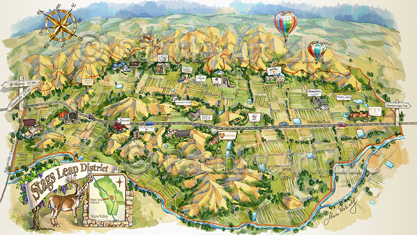 Napa Valley Illustration
