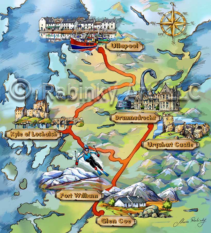 Scotland Illustrative Map